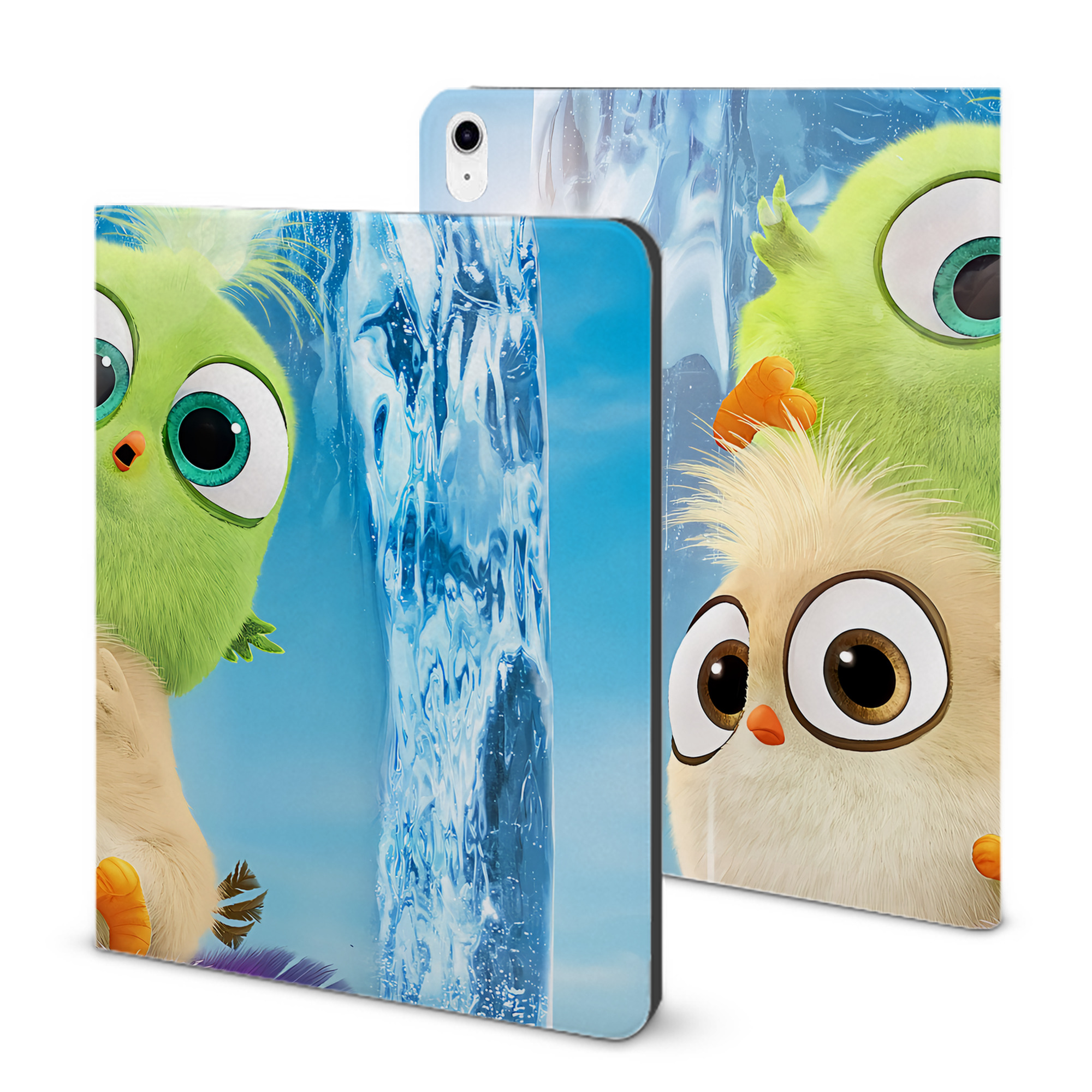 （画像用） Angry Birds アングリーバード IPad ケース ブック型 PUレザー TPU 耐衝撃 軽量 薄型 ペン収納なし 全面保護 IPad 各モデル対応
